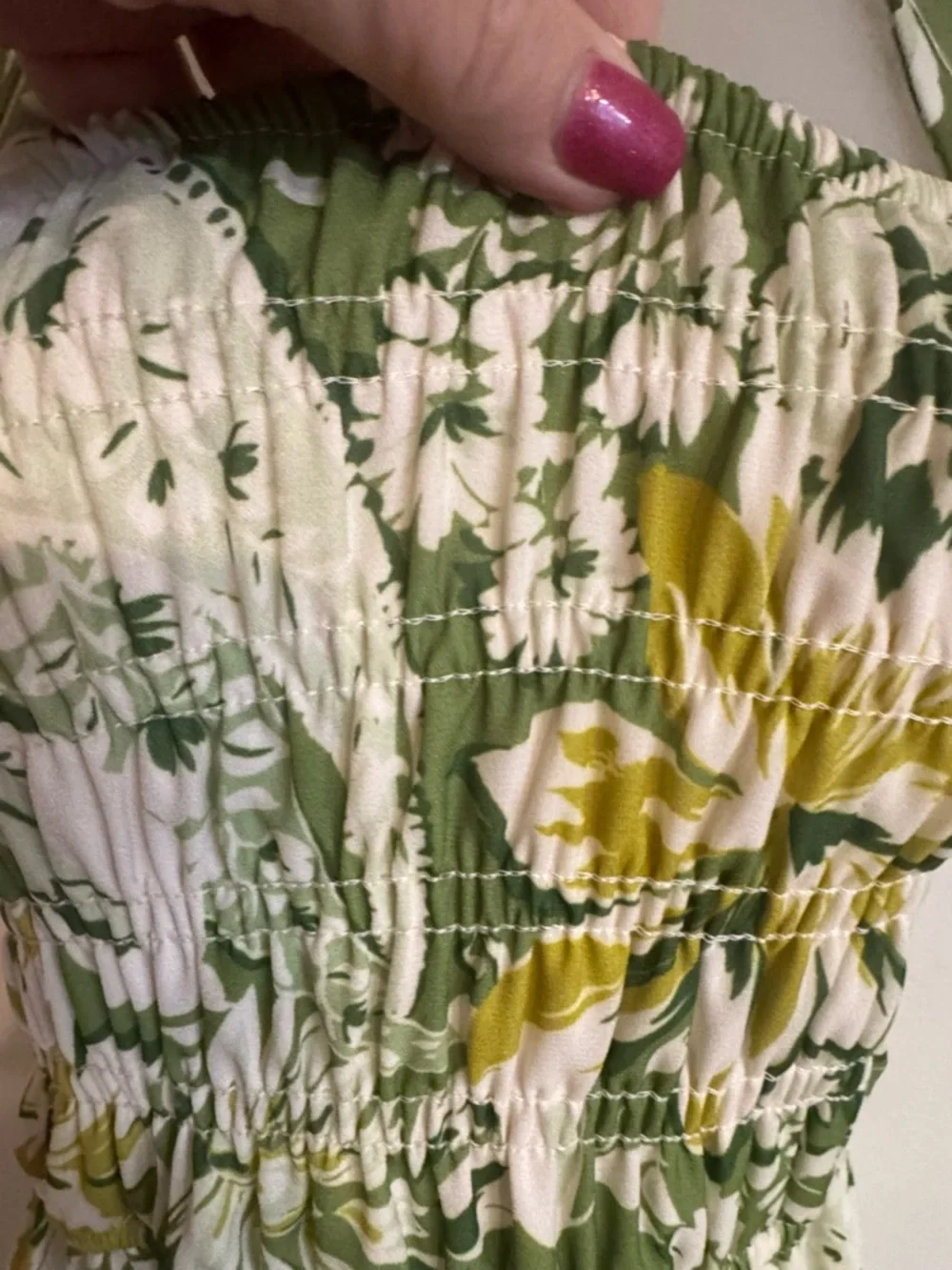 NWT Francesca's Collections Shades of Greens Floral Sun Dress   XSMALL    #CL - Picture 3 of 8